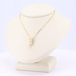 Load image into Gallery viewer, Bar Set Diamond Necklace in Yellow Gold