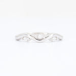 Load image into Gallery viewer, Wavy Marquise Diamond Ring, 0.11cttw in 14K White Gold - Kizer Cummings Jewelers