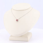 Load image into Gallery viewer, Quatrefoil Ruby Pendant Set in 14KT White Gold