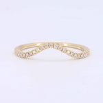 Load image into Gallery viewer, Contour Diamond Band, 0.09cttw in 14K Yellow Gold - Kizer Cummings Jewelers