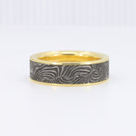 Load image into Gallery viewer, Antique Shot Gun Barrel Band with Yellow Gold