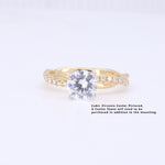Load image into Gallery viewer, SEMI-MOUNT Braided Diamond Engagement Ring in Yellow Gold