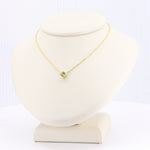 Load image into Gallery viewer, Peridot Slide Pendant in Yellow Gold