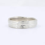 Load image into Gallery viewer, Sterling silver wave-patterned ring with a polished finish, ideal for modern minimalist jewelry enthusiasts.