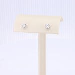 Load image into Gallery viewer, Diamond Stud Earrings in White Gold - 1.06cttw