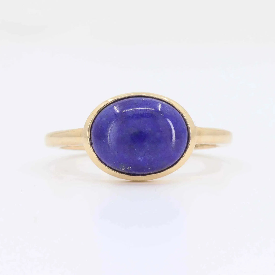 Lapis Ring, 2.02ct Lapis in 14KY Yellow Gold - Kizer Cummings Jewelers