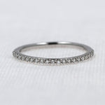 Load image into Gallery viewer, Shared-Prong Diamond Band in White Gold - 0.16cttw
