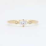 Load image into Gallery viewer, Lab-Grown Diamond Ring, 0.24ct Oval and 0.01cttw Accents in 14K Yellow Gold