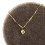 Load image into Gallery viewer, Solitaire Diamond Pendant in Yellow Gold
