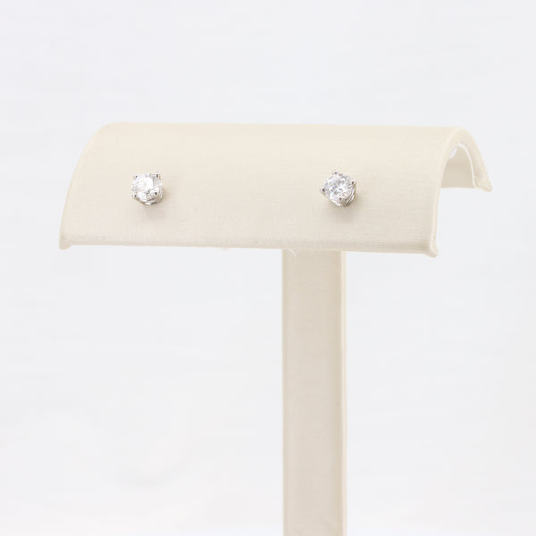 Lab-grown diamond stud earrings in white gold, 0.50cttw, pair