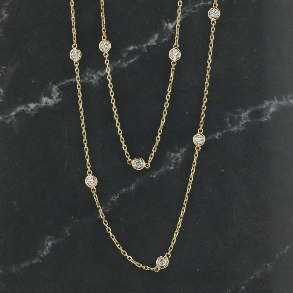 Diamonds By The Yard Necklace in Yellow Gold