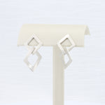 Load image into Gallery viewer, Articulating Kite Dangle Earrings in Sterling Silver /14K White Gold Posts
