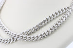 Load image into Gallery viewer, Silver stainless steel curb chain necklace with a sleek, polished finish, perfect for casual or formal wear.