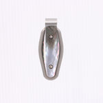 Load image into Gallery viewer, Titanium Money Clip w/ Black Mother of Pearl Inlay

