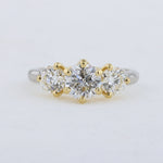 Load image into Gallery viewer, Tres Leches Diamond Ring in Platinum and Yellow Gold
