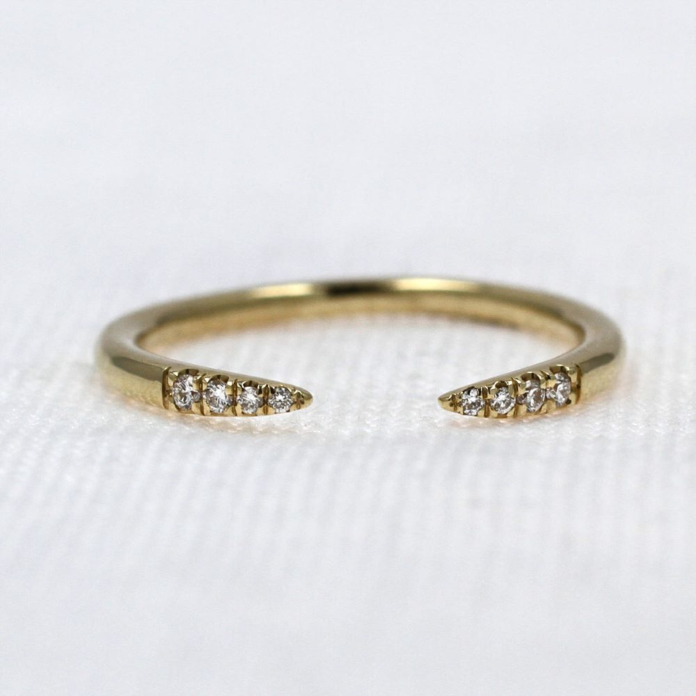 Open Diamond Ring in Yellow Gold