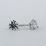 Load image into Gallery viewer, Martini Set Diamond Studs in White Gold - 0.71cttw
