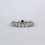 Load image into Gallery viewer, Shared-Prong Diamond Wedding Band in White Gold - 1.02cttw
