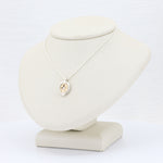 Load image into Gallery viewer, Sterling Silver Pendant w/ 14KT Yellow Gold Plate w/ Diamond 0.04ct Accent
