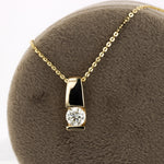 Load image into Gallery viewer, Bar Set Diamond Necklace in Yellow Gold
