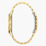 Load image into Gallery viewer, Bulova Classic- Black Round Face w/ Yellow Metal Features and Band - Kizer Cummings Jewelers