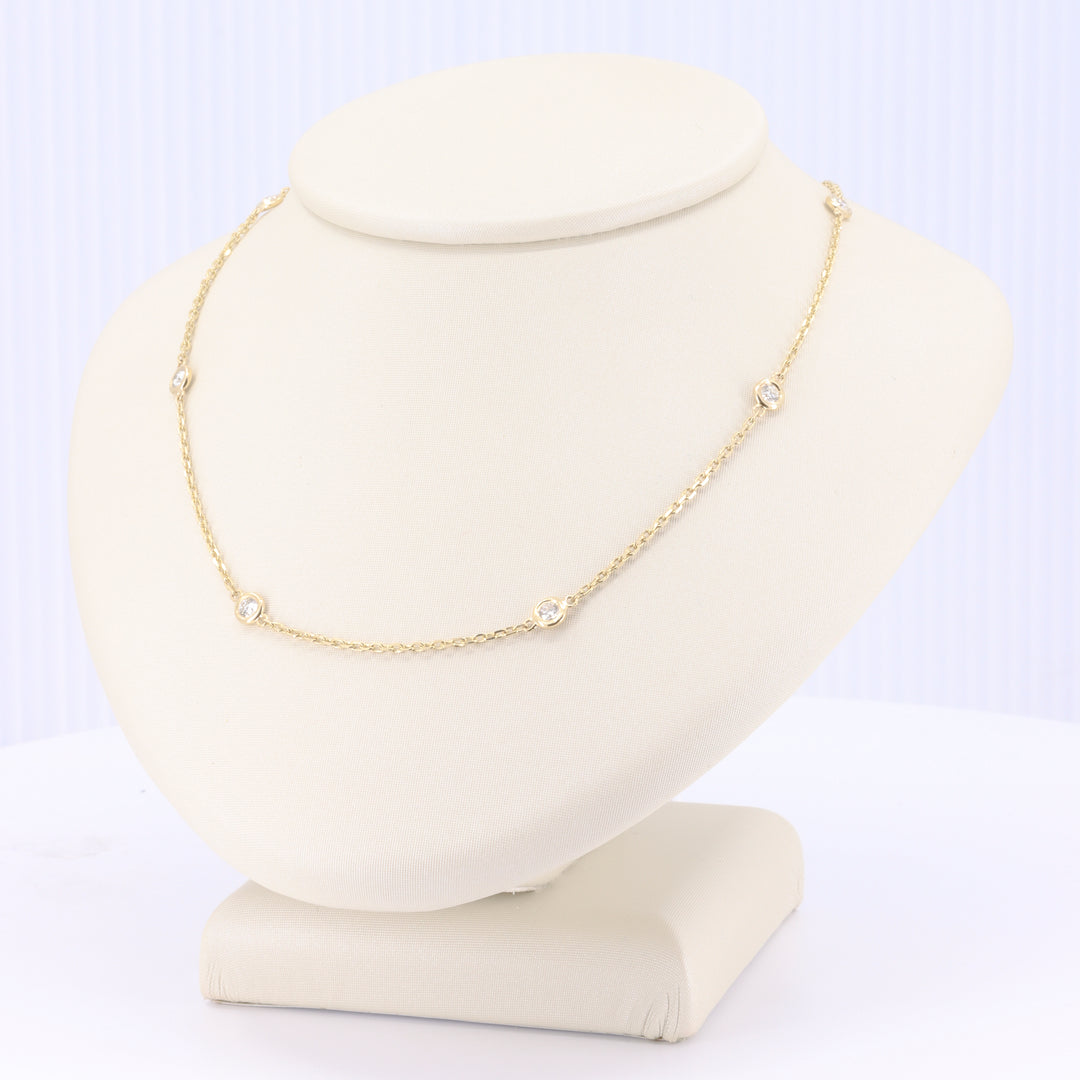 Diamonds By The Yard Necklace in Yellow Gold
