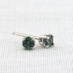 Load image into Gallery viewer, Harmony Stud Earrings with Lab Grown Alexandrite in White Gold
