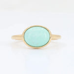 Load image into Gallery viewer, Turquoise Ring, 2.20ct Turquoise in 14K Yellow Gold - Kizer Cummings Jewelers