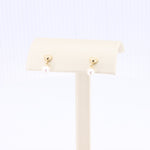 Load image into Gallery viewer, Heart and Pearl Drop Earrings in Yellow Gold
