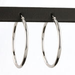 Load image into Gallery viewer, Hoop Earrings in White Gold - 30mm
