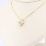 Load image into Gallery viewer, Large Quatrefoil Diamond Pendant in Yellow Gold
