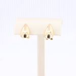 Load image into Gallery viewer, Large Gold Teardrop Post Earrings with Omega Backs
