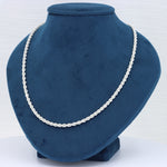 Load image into Gallery viewer, Rope Chain in Sterling Silver, 3.2mm, 24"
