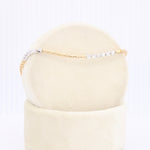 Load image into Gallery viewer, Diamond Station Line Bracelet in Two Toned Gold 7&quot;
