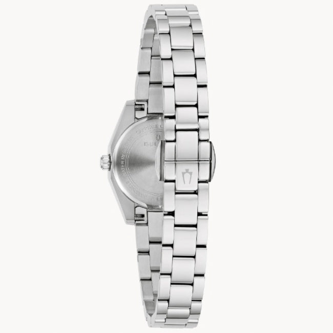 Bulova Surveyor- Light Blue Round Face w/ White Metal Features and Band