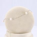Load image into Gallery viewer, Pearl Station Bracelet in White Gold
