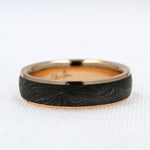 Load image into Gallery viewer, Antique Shot Gun Barrel Band with Rose Gold
