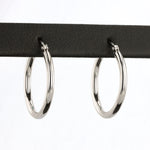 Load image into Gallery viewer, Hoop Earrings in White Gold - 20mm
