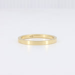Load image into Gallery viewer, Flat Profile Band in Yellow Gold - 2mm
