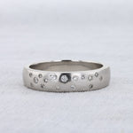Load image into Gallery viewer, Scattered Diamond Band in White Gold