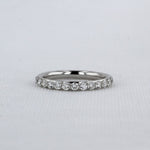 Load image into Gallery viewer, Shared-Prong Diamond Band in White Gold - 0.49cttw
