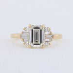 Load image into Gallery viewer, Lab Grown Art Deco Engagement Ring in Yellow Gold
