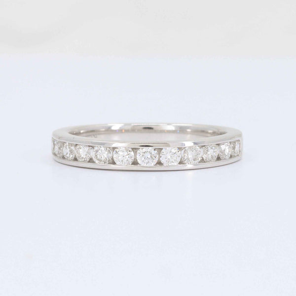 Channel Diamond Band, 0.50cttw in 14K White Gold
