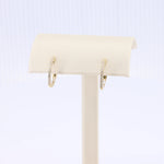Load image into Gallery viewer, Diamond Hoop Huggie Earrings, 0.25cttw in 14K Yellow Gold - Kizer Cummings Jewelers