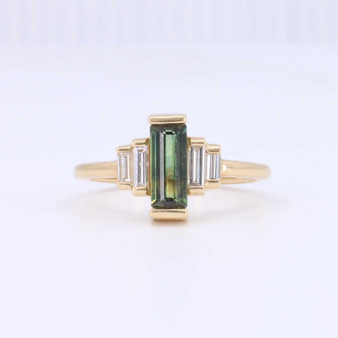 Sapphire City Ring in Yellow Gold