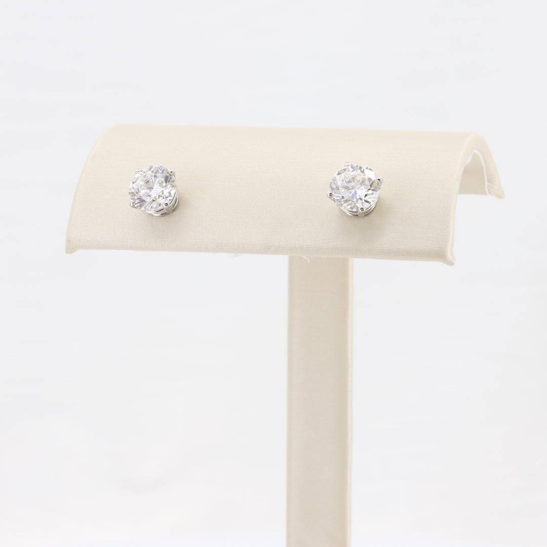 Lab Grown Diamond Stud Earrings, 2.00cttw in 14K White Gold