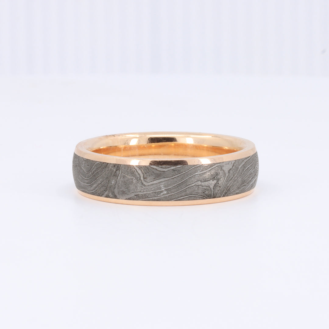 Antique Shot Gun Barrel Band with Rose Gold