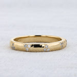 Load image into Gallery viewer, Diamond Triangles Band in Yellow Gold