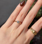 Load image into Gallery viewer, Old European Cut Diamond Solitaire Engagement Ring in 14K Yellow Gold

