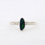 Load image into Gallery viewer, Australian Opal Doublet Ring in White Gold
